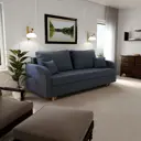 Раскладной диван Yorcom Оазис 48 220x80x100 см велюр цвет серо-фиолетовый