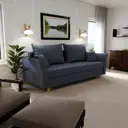 Раскладной диван Yorcom Наоми 48 220x80x100 см велюр цвет серо-фиолетовый