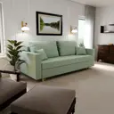 Раскладной диван Yorcom Пульсар 220x80x100 см велюр цвет фисташковый