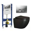 Комплект инсталляция с унитазом Geberit 594762 цвет черный