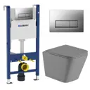 Комплект инсталляция с унитазом Geberit 472142 цвет серый