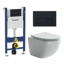 Комплект инсталляция с унитазом Geberit 586833 цвет белый