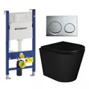 Комплект инсталляция с унитазом Geberit 673580 цвет черный
