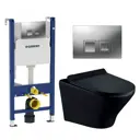 Комплект инсталляция с унитазом Geberit 594775 цвет черный