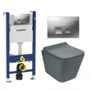 Комплект инсталляция с унитазом Geberit 594779 цвет серый