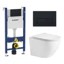 Комплект инсталляция с унитазом Geberit 586848 цвет белый