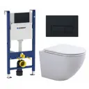 Комплект инсталляция с унитазом Geberit 586861 цвет белый