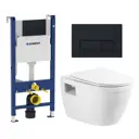 Комплект инсталляция с унитазом Geberit 586865 цвет белый
