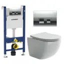 Комплект инсталляция с унитазом Geberit 594813 цвет белый