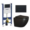 Комплект инсталляция с унитазом Geberit 587670 цвет черный