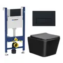 Комплект инсталляция с унитазом Geberit 587671 цвет черный