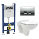 Комплект инсталляция с унитазом Geberit 594848 цвет белый