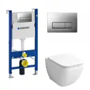 Комплект инсталляция с унитазом Geberit 425888 цвет белый