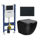 Комплект инсталляция с унитазом Geberit 587681 цвет черный