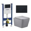Комплект инсталляция с унитазом Geberit 587689 цвет серый