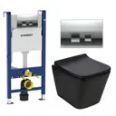 Комплект инсталляция с унитазом Geberit 594865 цвет черный