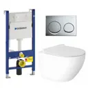 Комплект инсталляция с унитазом Geberit 672947 цвет белый