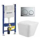 Комплект инсталляция с унитазом Geberit 672938 цвет белый