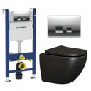 Комплект инсталляция с унитазом Geberit 594867 цвет черный