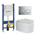 Комплект инсталляция с унитазом Geberit 672954 цвет белый