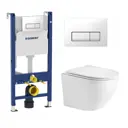 Комплект инсталляция с унитазом Geberit 462755 цвет белый