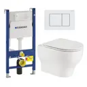 Комплект инсталляция с унитазом Geberit 523188 цвет белый