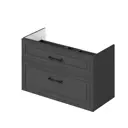 Тумба под раковину подвесная Итана 4657839168027 99.6см цвет графит