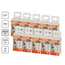 Набор ламп светодиодных Osram E27 170-240/175-250 В 9 Вт шар малый матовый 1055 Лм нейтральный белый свет 10 шт