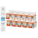Набор ламп светодиодных Osram GU5.3 170-240/175-250 В 10 Вт спот прозрачный 1000 Лм холодный белый (голубой) свет 10 шт