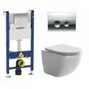 Комплект инсталляция с унитазом Geberit 416225 цвет белый