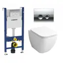 Комплект инсталляция с унитазом Geberit 416234 цвет белый