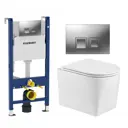 Комплект инсталляция с унитазом Geberit 594682 цвет белый
