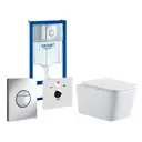 Комплект инсталляция с унитазом Grohe 513280 цвет белый