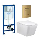 Комплект инсталляция с унитазом Grohe 639745 цвет белый