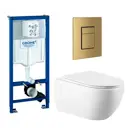 Комплект инсталляция с унитазом Grohe 639746 цвет белый
