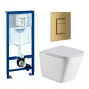Комплект инсталляция с унитазом Grohe 639747 цвет белый