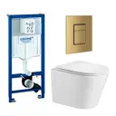 Комплект инсталляция с унитазом Grohe 639749 цвет белый