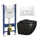 Комплект инсталляция с унитазом Geberit 462842 цвет черный