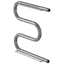 Полотенцесушитель водяной с полкой m-образный Mixline Simple m 532x500 мм универсальная подводка нержавеющая сталь цвет серебристый 556298