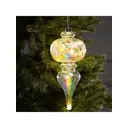 Елочный шар Luazon lighting Сияние 10463105 11 см металл и пластик разноцветный