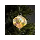 Елочный шар Luazon lighting Ретро 10463104 12 см металл и пластик разноцветный