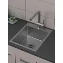 Мойка для кухни Bauedge KT4050S 50x40 см глубина чаши 19.5 см нержавеющая сталь цвет сатин