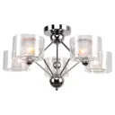 Люстра потолочная Люссоле Lanier Sy9728 5 ламп 15 м² цвет хром