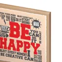 Картина без рамки Postermarket Be happy 40x40 см