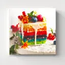 Картина на стекле Postermarket Десерт 30x30 см