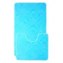 Коврик для ванной комнаты и туалета VONALDI 1298/6047HS 100x60/50x60 цвет голубой