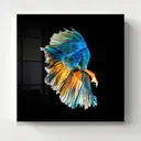 Картина без рамки Postermarket Синяя рыбка 40x40 см