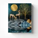 Картина без рамки Postermarket Олени в горах 50x40 см