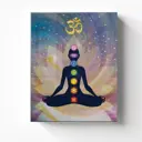 Картина без рамки Postermarket Йога - семь чакр 50x40 см