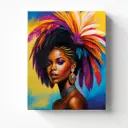 Картина без рамки Postermarket Африканка 2 40x50 см